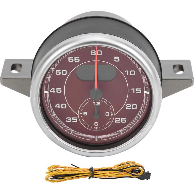 Dashboardmeter Klok Auto-interieur Herverpakking Vervanging voor MACAN 2014-2021 Red gray