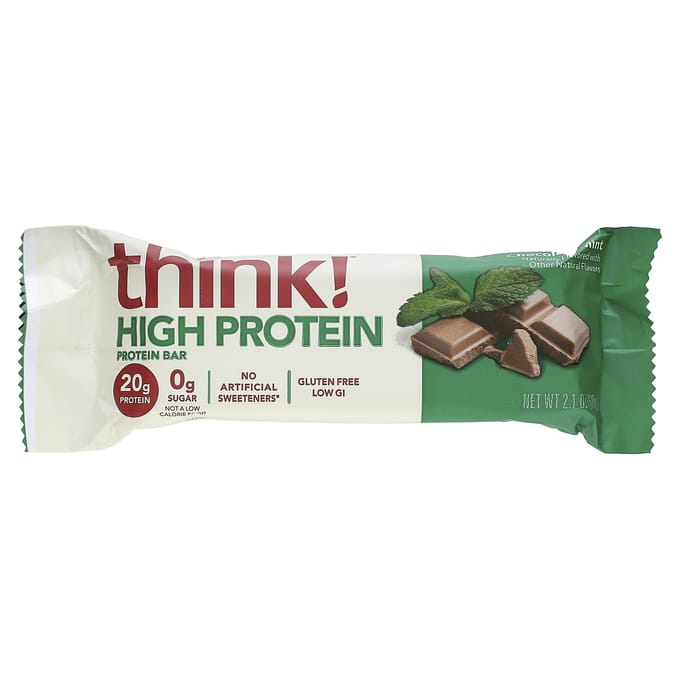 Pense!, Barre Protéinée, Chocolat Menthe, 5 barres, 60 g (2,1 onces) chaque