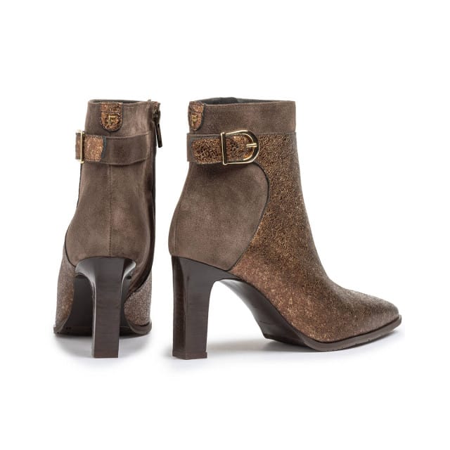 Floris Van Bommel Sharpi 02.05 Enkellaarsjes - Enkelboots met rits - Dames - Brons - Maat 41