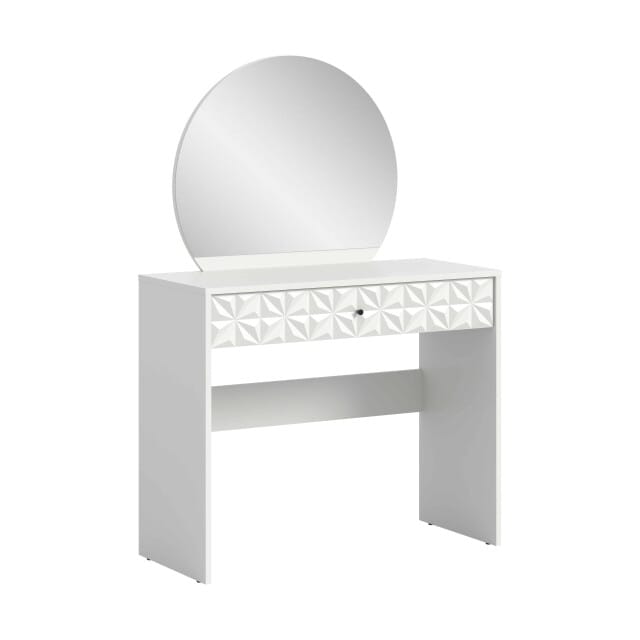 Prisma kaptafel wit hoogglans MDF TZ wit melamine - 39x90x133cm