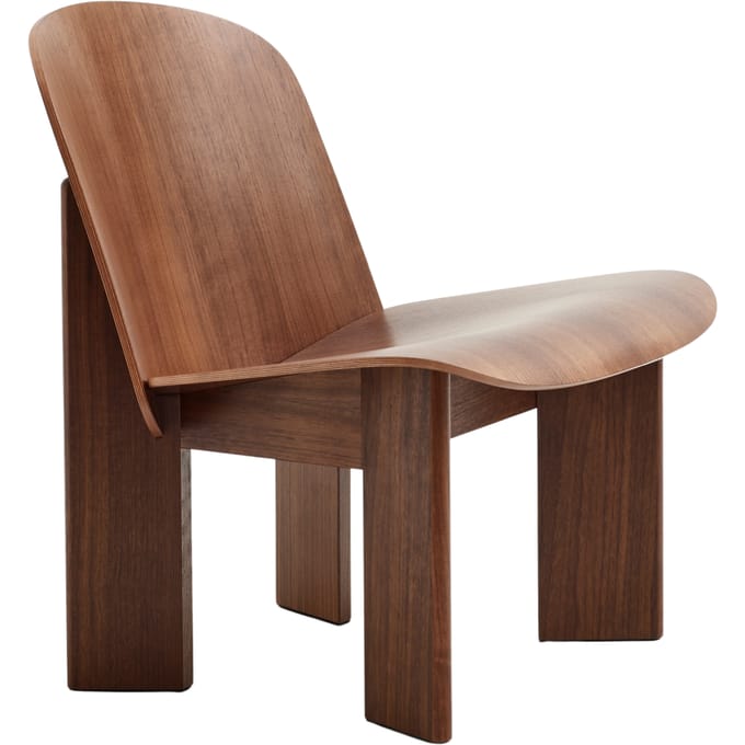 HAY Chisel Lounge Sessel - walnoot - ungepolstert