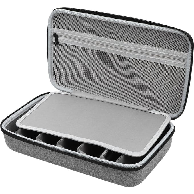 Reis Zonnebril Etui Sleuf Bril Hard Opbergdoos voor Meerdere Paren Grijs gray
