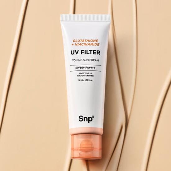 [SNP] Glutathione Niacinamide UV Filter Toning Sun Cream SPF 50+ PA++++ 50ml white