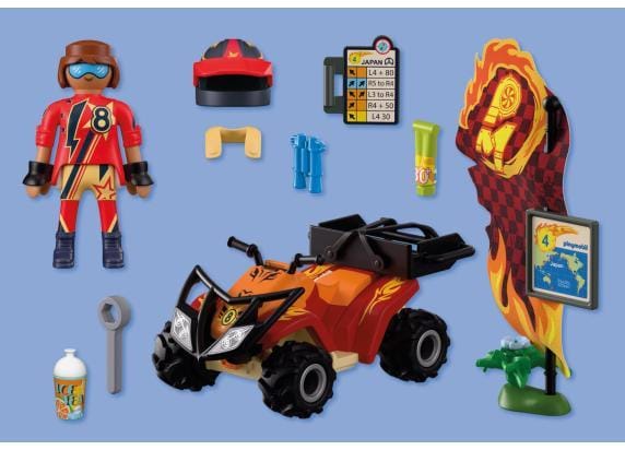 Playmobil 72064 – Quad tout-terrein – 1 figuur – Accessoires