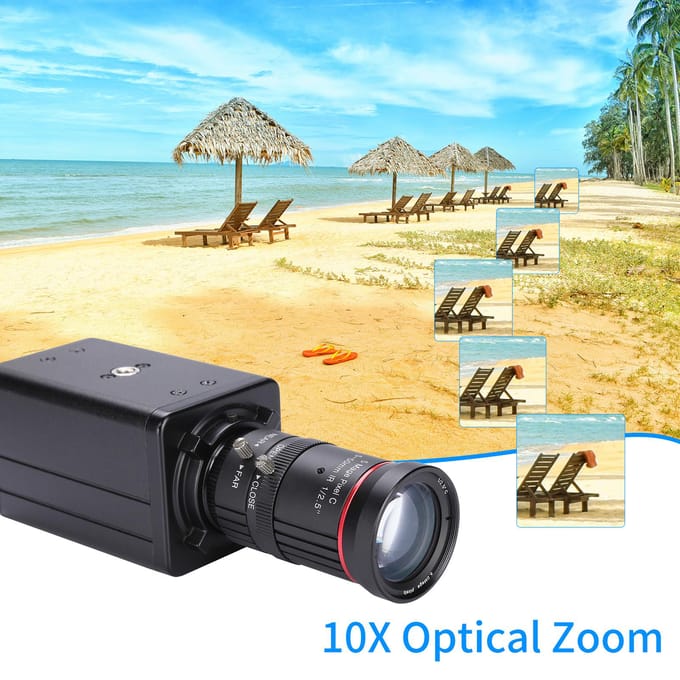 4K HD Camera Computercamera USB Webcam 10x Optische Zoom Handmatige Focus Automatische Belichtingscompensatie camera with microphone