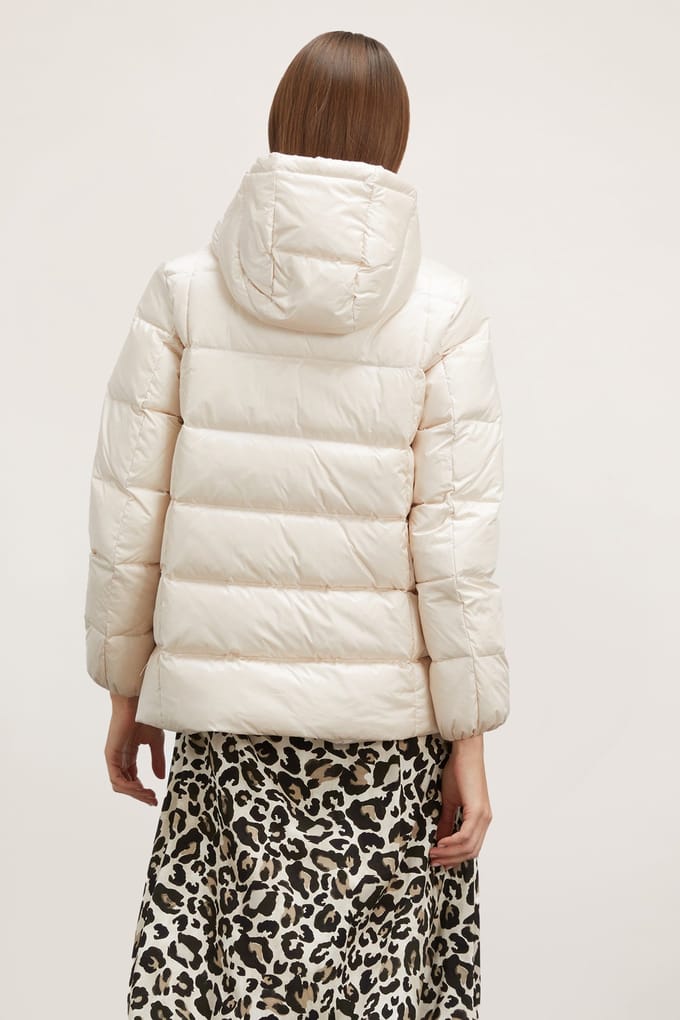 Motivi Short Hooded Down Jacket White Taglia: 38 | Giacche invernali Outlet | Donna | Bianco