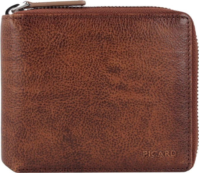PICARD Portemonnee Hans 1 Zip Wallet Tabak Bruine