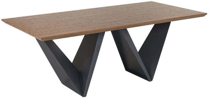 SINTRA - Eettafel - Donkere houtkleur - 100 x 200 cm - MDF