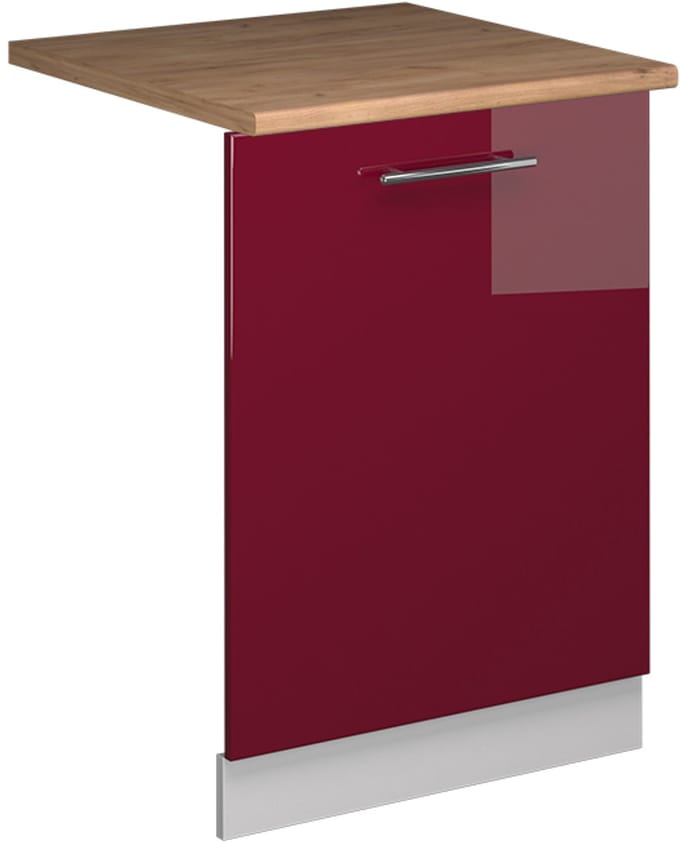 Vicco Fame-Line Vaatwasserfrontpaneel – 60 cm, WB Eik Bordeauxrode hoogglans