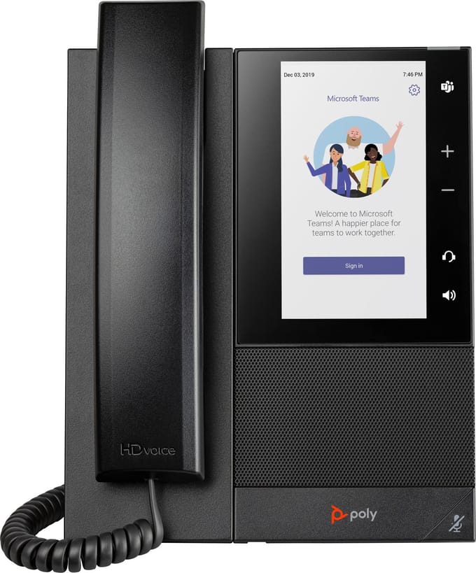 HP Poly HP Poly CCX 505 Business Media Phone Vaste VoIP-telefoon Touchscreen Touchscreen Zwart