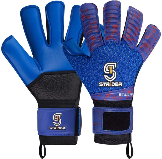 Str1der Starter keepershandschoen | Blauw | Maat 3
