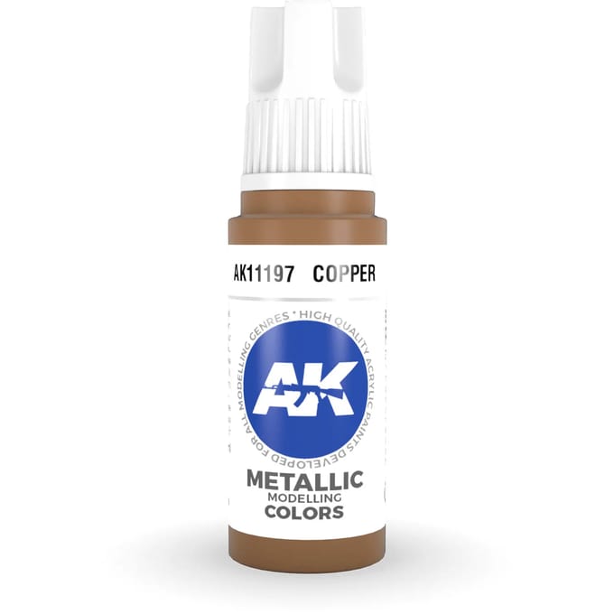 Copper Acrylic Modelling Color - 17ml - AK-11197