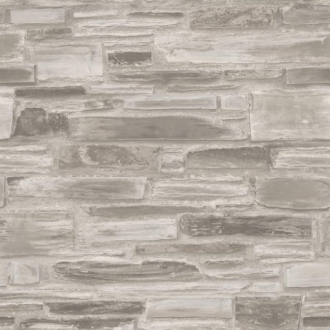 Exposure steen beige effen (vliesbehang, beige)