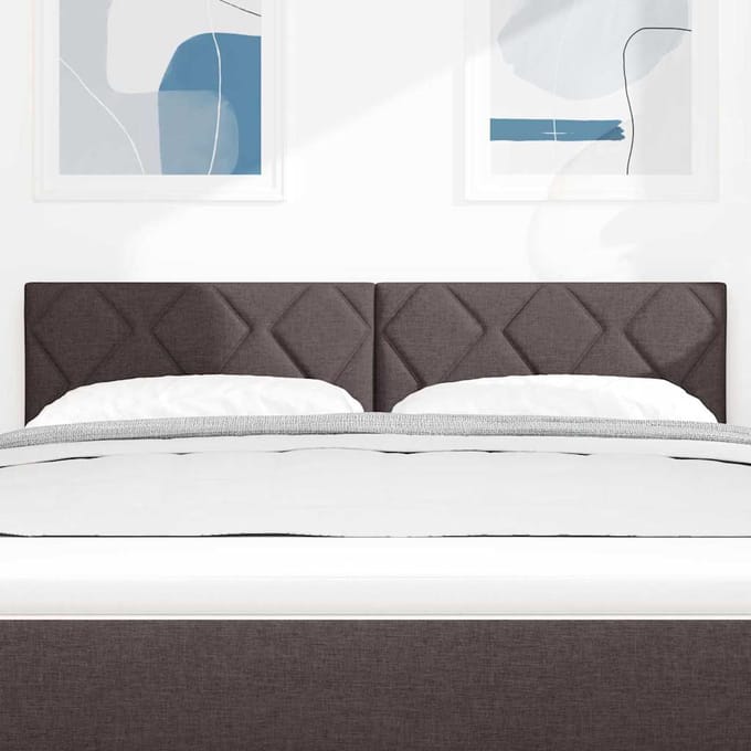 vidaXL - Hoofdbord - Donkerbruin - 160 - cm - Stof
