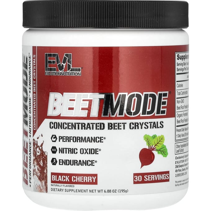 BeetMode, Cristaux de Betterave Concentrés, Cerise Noire, 6,88 oz (195 g)