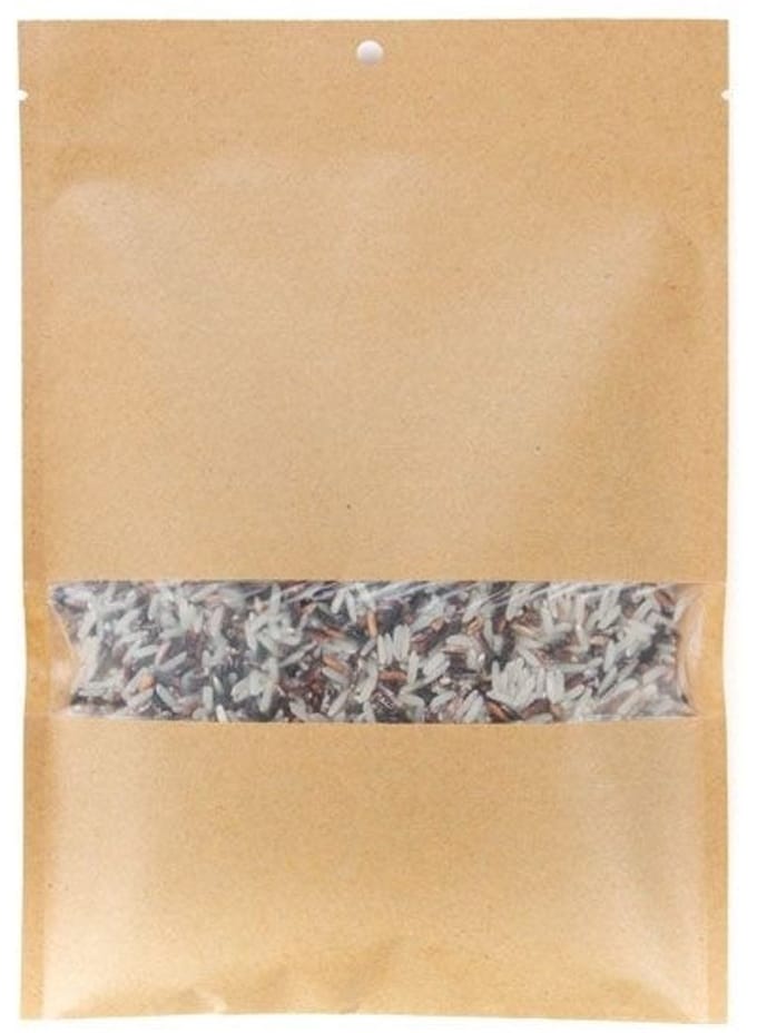 Zakken Kraft Sealbaar 65x82mm met Venster - 100 st