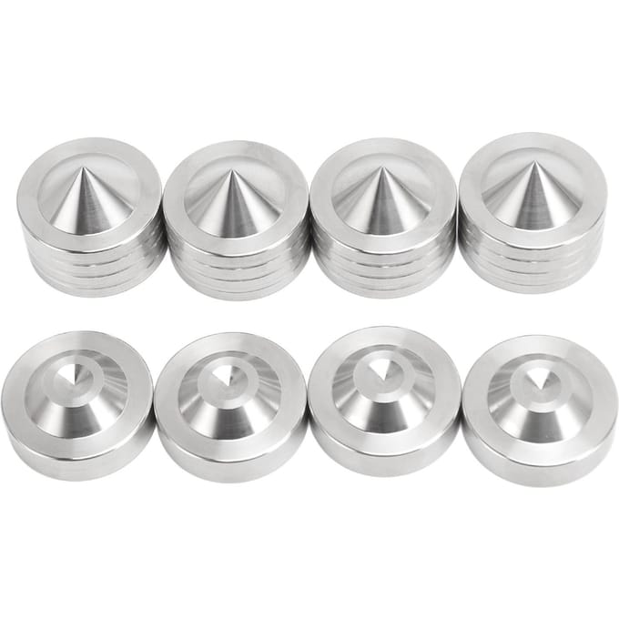 Luidsprekerspikes Isolatievoetjes Pad Aluminiumlegering Schokabsorptie HiFi Luidsprekerspikes Pads voor CD DVD white
