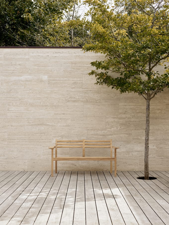 Carl Hansen & Søn - AH701 Outdoor 2-zitsbank - bruin