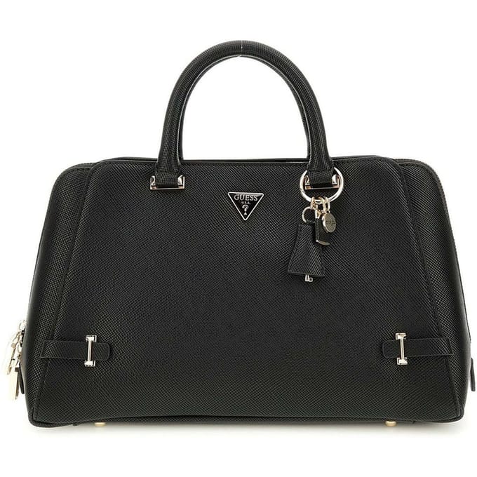 GUESS handtas schoudertas Rosalba Girlfriend Satchel Black zwart