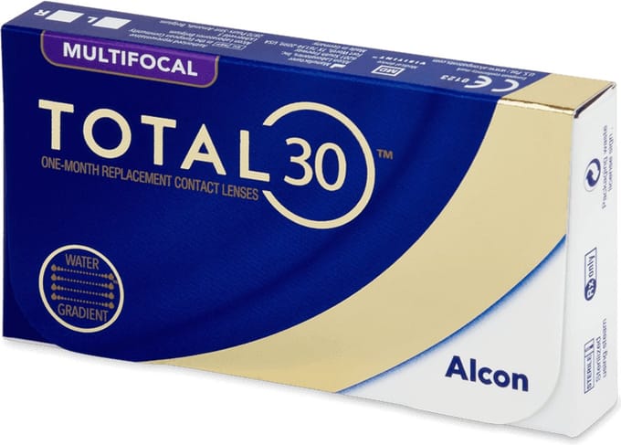 TOTAL30 Multifocaal (3 lenzen) Sterkte: +1.00, BC: 8.40, DIA: 14.20, ADD sterkte: MED (MAX ADD +2.00)