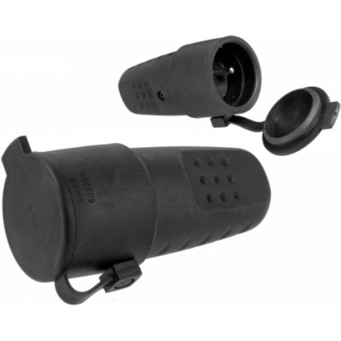 Pawbol - D-Serie - Draagbaar Rubberen Stopcontact - 16A - Aarding