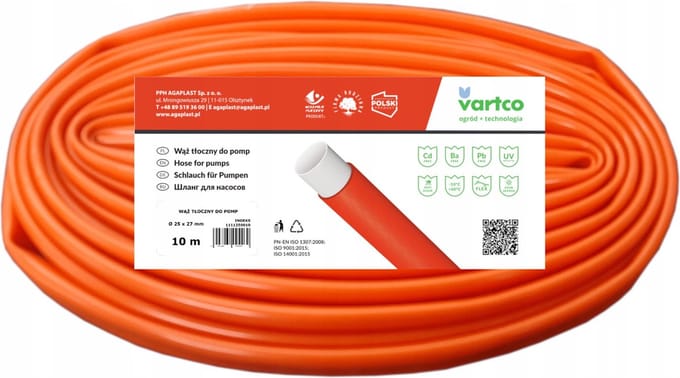 Vartco - LPG-gasslang - 10m diameter 32 mm - Flexibel en licht
