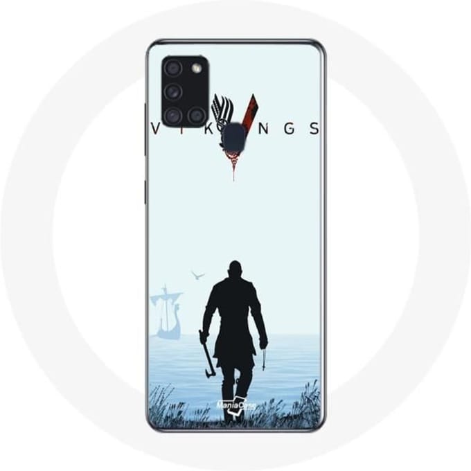 Coque - MANIACASE - Samsung Galaxy A21S - Souple - Vikings - Ragnar Lothbrok