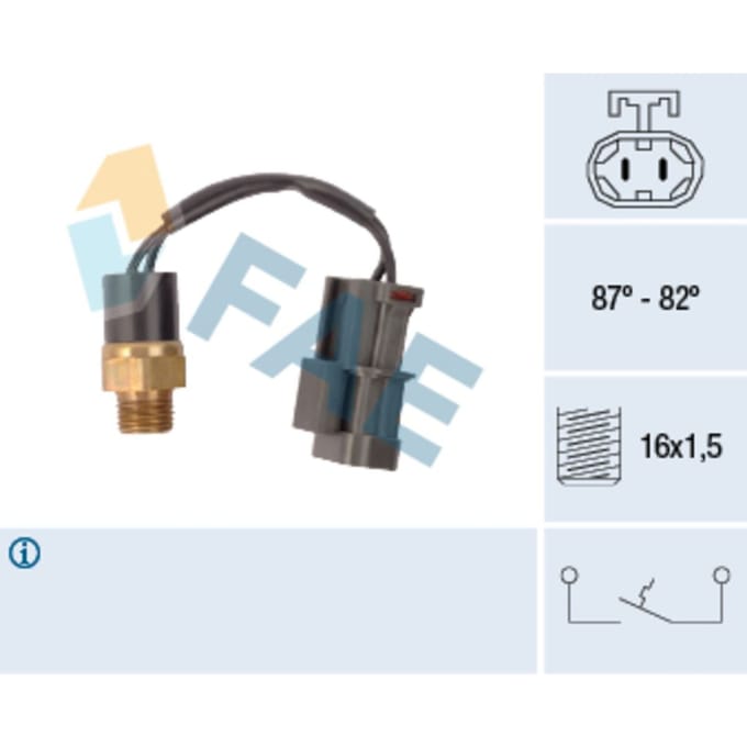 Temperatuurschakelaar, radiateurventilator FAE 37760