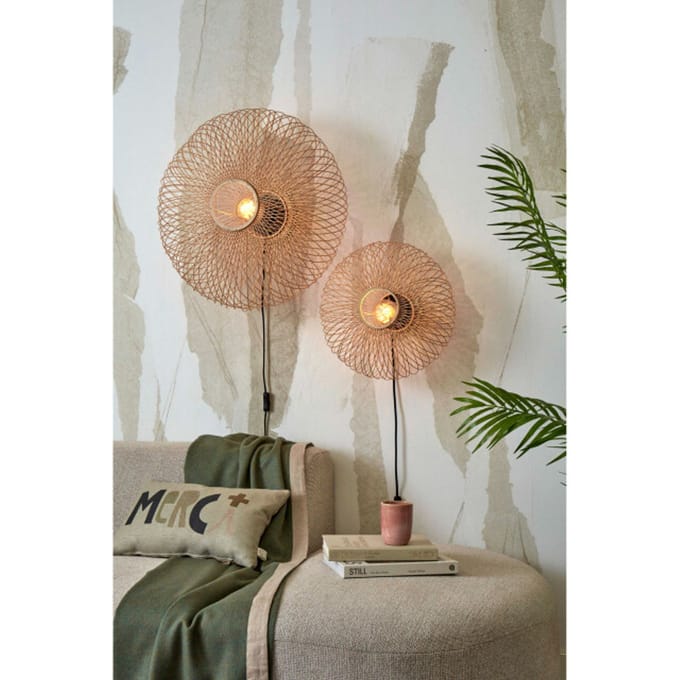 GOOD&MOJO Wandlamp Cango - Bamboe - Ø40cm - Binnen Bohemian