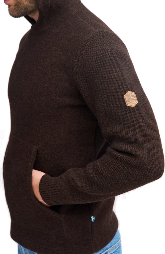 Ivanhoe trui NLS Pentland Hood Cofffee Bean met capuchon - Bruin