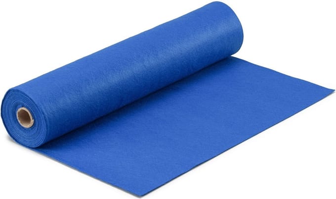 Vaessen Creative Vilt op Rol - Donkerblauw - 1 mm - 45 cm x 5 m