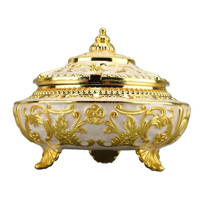 Kruidenpotje in Europese stijl Legering en Glas Multifunctionele Suikerpot Kruidendispenser met beige