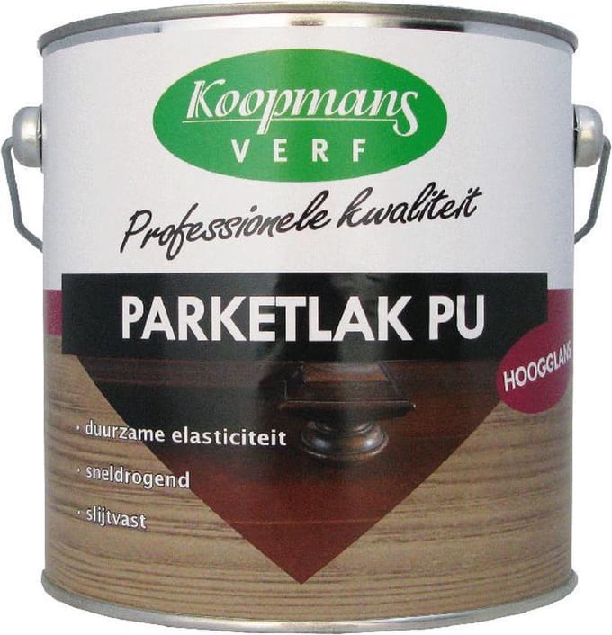 Koopmans Parketlak PU Hoogglans blank lak 2,5 ltr.