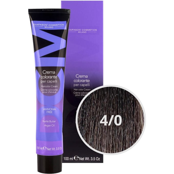 DCM Hair Color Cream Ammonia Free 4/0 Natural 100ml