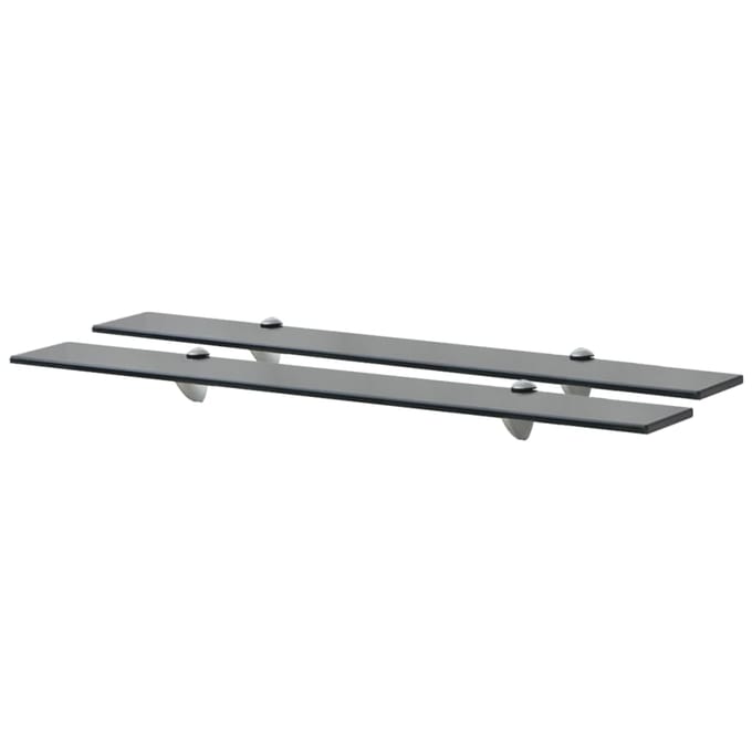 vidaXL - Schappen - zwevend - 2 - st - 80x10 - cm - 8 - mm - glas