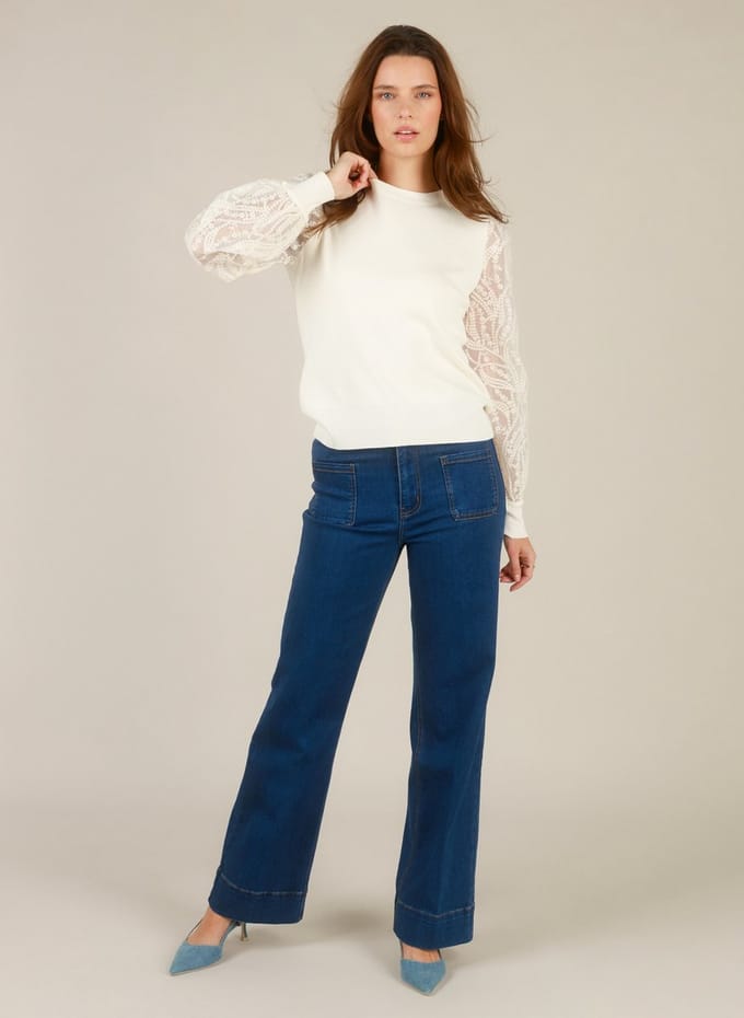 YEST Ilarie Tops - Antique White - maat 44