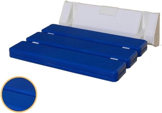 Douchestoel - Opklapbare Kruk - Veilig Douchen - Roestbestendig Aluminium - 130 kg Draaglast - Wit
