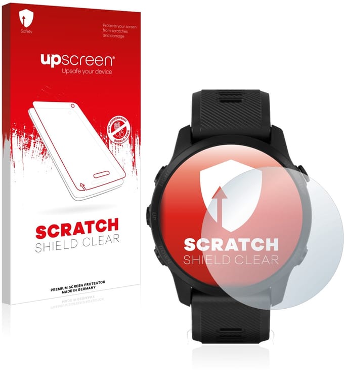 upscreen - Screenprotector voor Garmin Forerunner 945 LTE - Folie Beschermfolie transparant