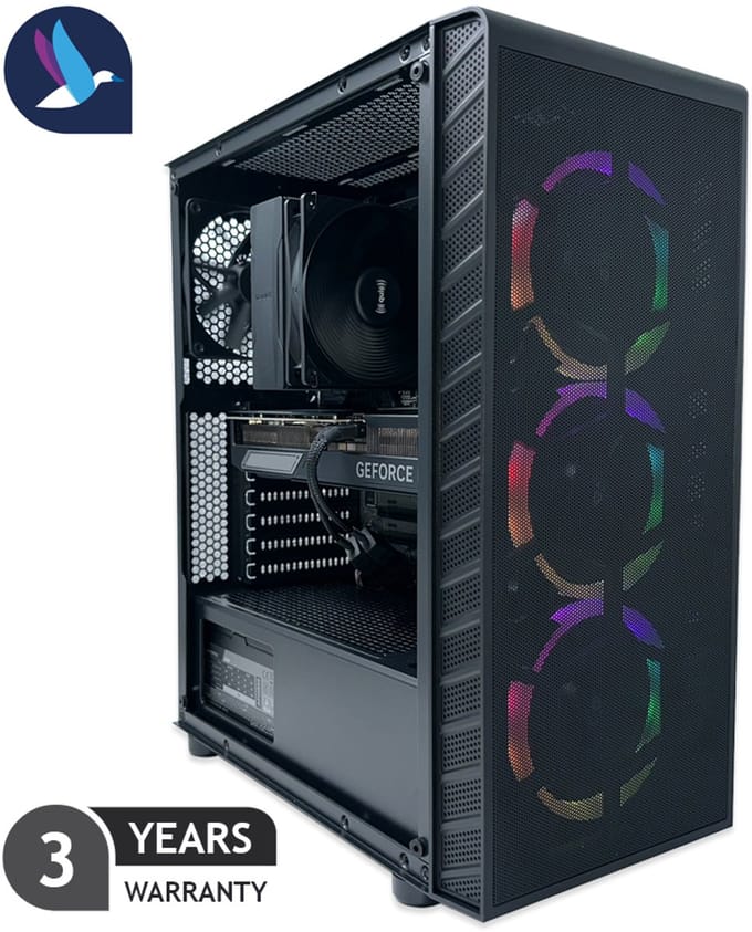 AZZA Prime Gaming PC - Intel Core Ultra 7 265KF - NVIDIA RTX 5070 - 32 GB RAM - 1 TB SSD