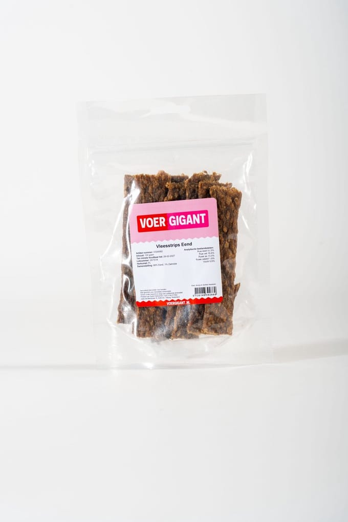 Vleesstrips Eend 12 x 100 g