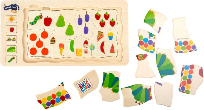 Small Foot - Caterpillar Never Enough Layer Puzzle Hout