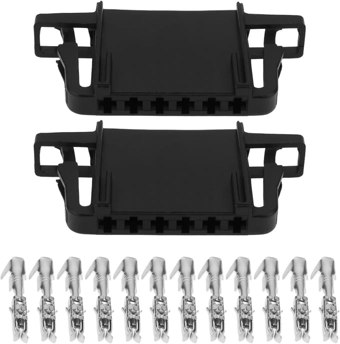 Dailygoods - 2 Stuks 6-Pin Auto Plug Reparatie Kit