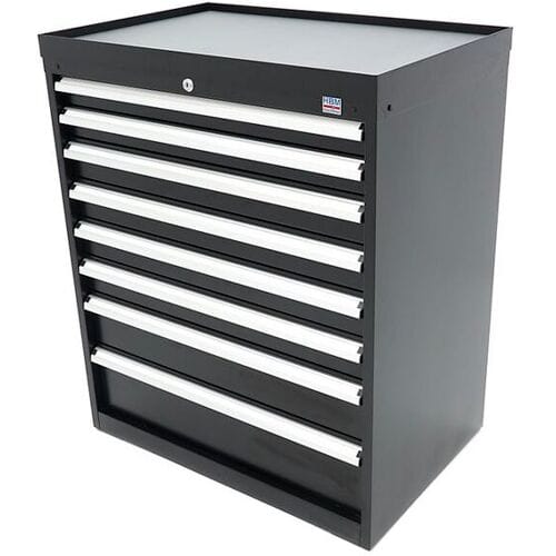 HBM 8 Laden Profi Gereedschapskast 88 x 58 x 100 cm zwart