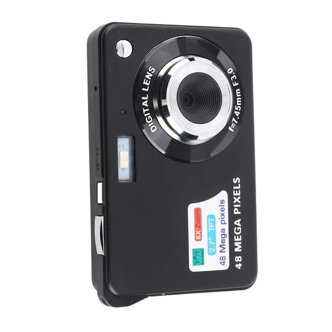 4K Digitale Camera met 2.7in LCD Ingebouwd Invullicht 48MP 8x Zoom Anti-Shake Zakcamera voor wit
