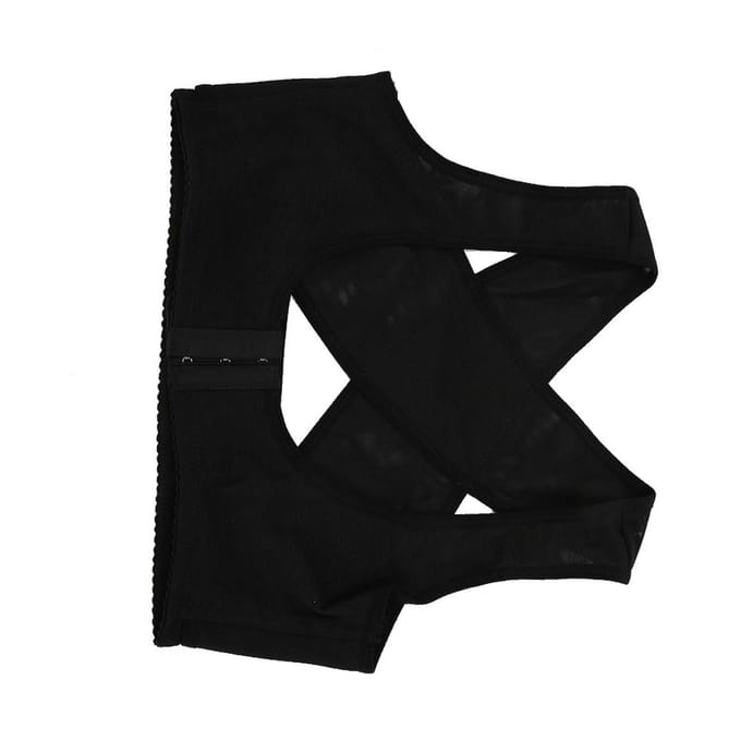 Bultrug Correctie Riem Volwassen Vrouwen Ademend Elastisch Rug Corrector Riem ZwartS XL black