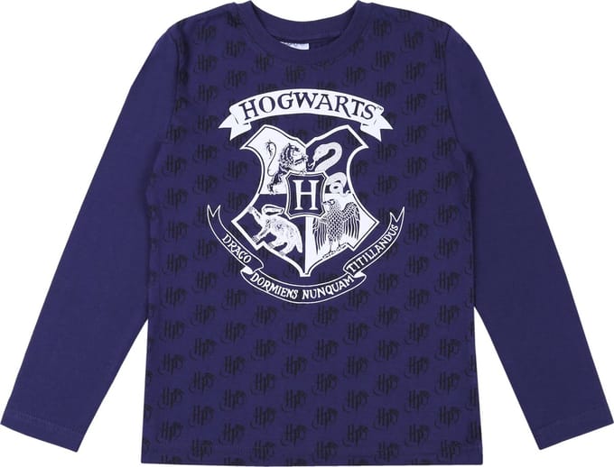 Marineblauwe HOGWARTS Harry Potter jongensblouse