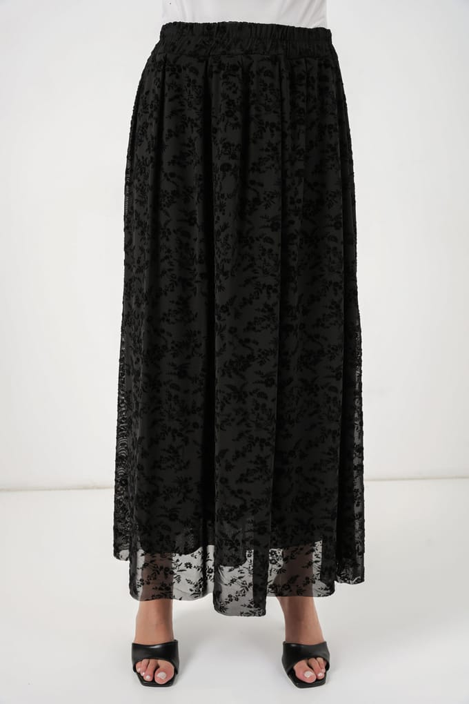 Hoge Taille Bloemen Maxi Rok