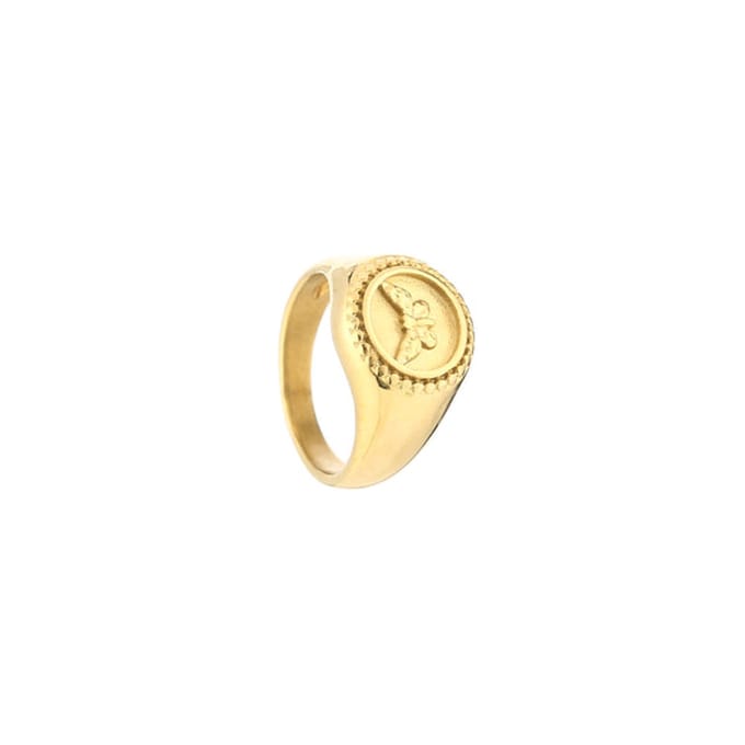 Bijoutheek Ring Vlinder Zegel Goud JE13339 (MAAT 16-18mm)