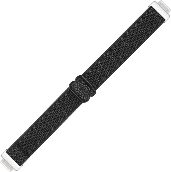 Nylon bandje - geschikt voor Fitbit Inspire 2 / Ace 3 - zwart