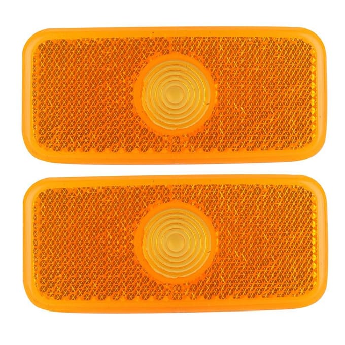 1 paar Autozijmarker Lamp Lens Lichtkap 1671689 Past voor FORD TRANSIT MK6 MK7 orange